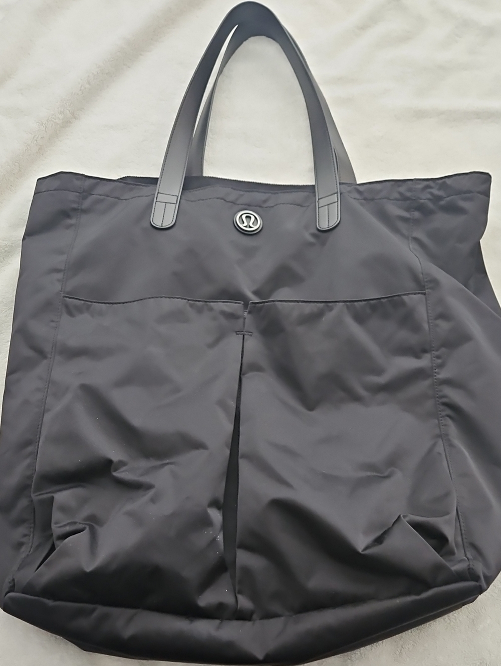 lululemon athletica Black Nylon Tote with Top Handles